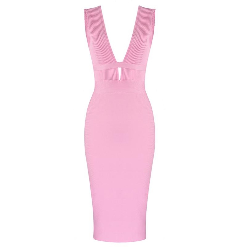 V-Neck Bandage Dress